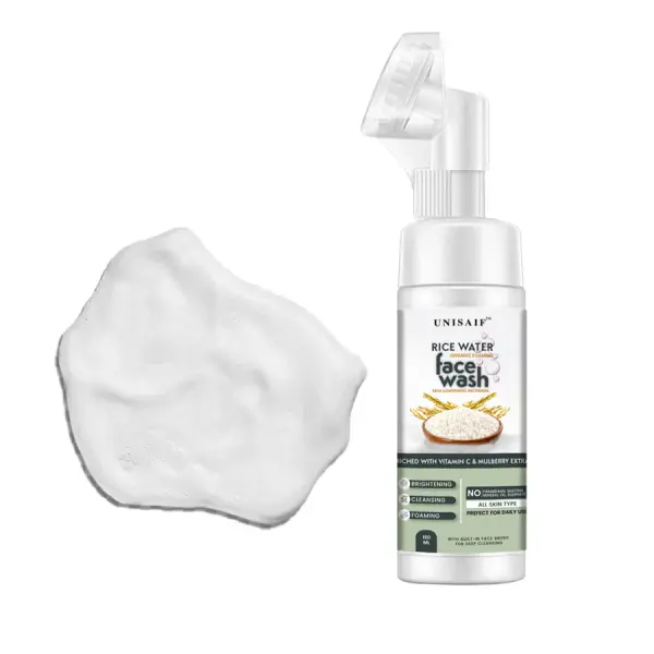 UNISAIF Rice Water Foaming Facewash – 150ml