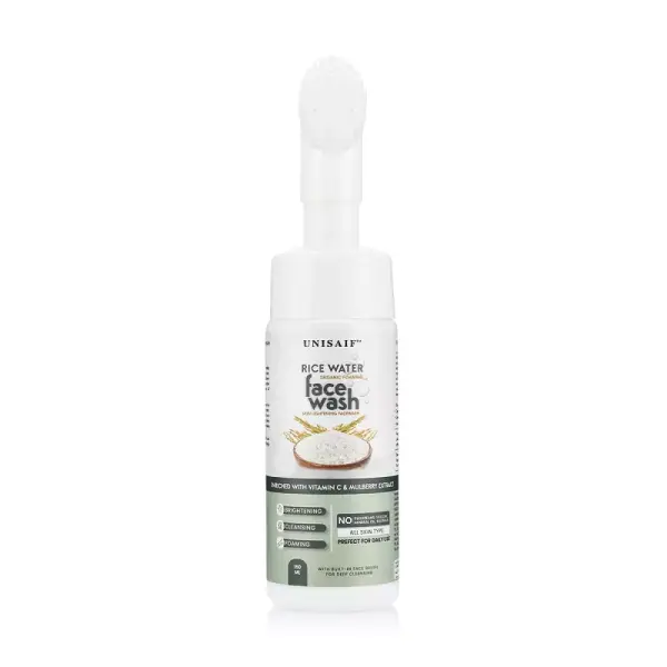 UNISAIF Rice Water Foaming Facewash – 150ml